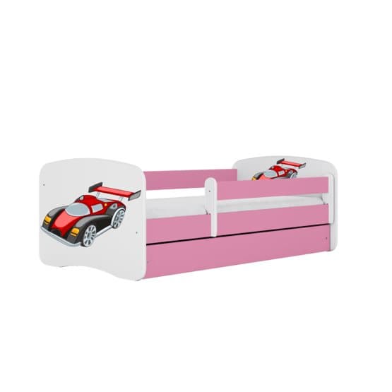 Tremmeseng - Babydreams Pink - Racerbil Med Skuffe 160x80 Cm
