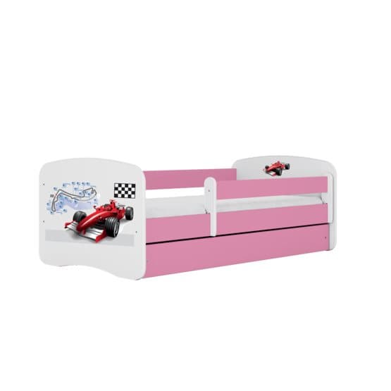 Tremmeseng - Babydreams Pink - Formel 1 Med Skuffe Og Madras 140x70 Cm
