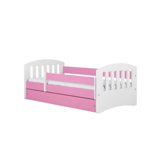 Børneseng - Classic 1 Pink - Med Skuffe 140x80 Cm