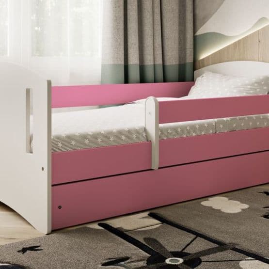 Lasten sänky - Classic 2 Pink - Laatikolla 180x80 cm