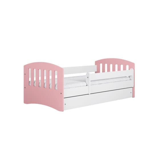 Barnsäng - Classic 1 Mix Pale Rosa - Med Låda 160x80 Cm