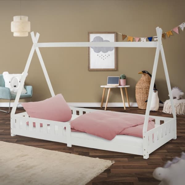 Tipi Tipi White Fall Out Wooden Bed House Bed Pine Wood 200x90cm