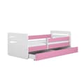 Miniatyrbillede 4 af 5: Børneseng - Tomi Pink - Med skuffe og madras 180x80 cm