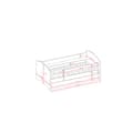 Miniatyrbillede 5 af 6: Tremmeseng - Babydreams Hvid - Safari Med Skuffe 160x80 Cm