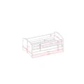 Miniatyrbillede 6 af 6: Tremmeseng - Babydreams Hvid - Safari Med Skuffe 160x80 Cm