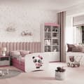 Miniatyrbild 3 av 6: Barnsäng - Babydreams Rosa - Panda Med Låda Och Madrass 180x80 Cm