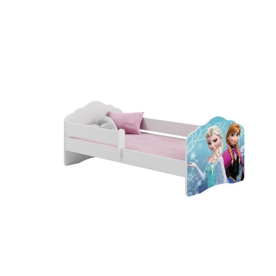 Barnsäng - Fala Med Madrass Och Skyddskant - Anna Och Elsa 2 - 160 x 80 Cm