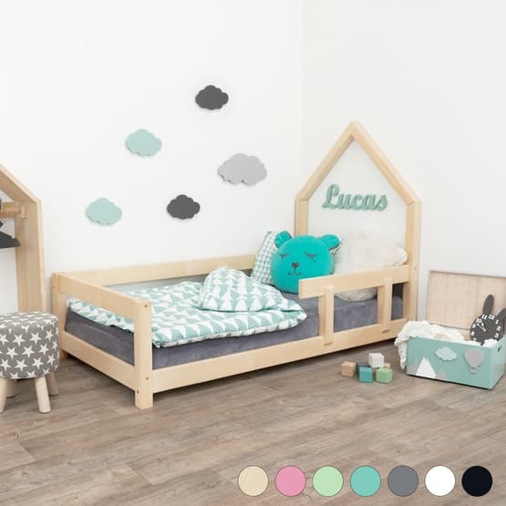 Benlemi - Husseng Poppi Med beskyttende kant - 90x200 Cm - Natur