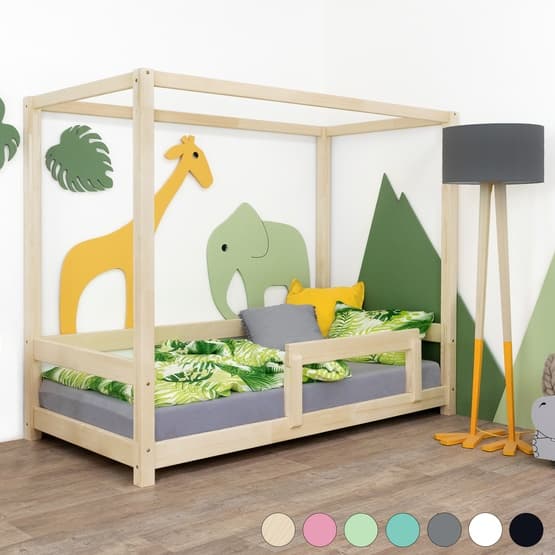 Benlemi - Talosänky Bunky suojareunalla - 120x190 cm - Luonnollinen
