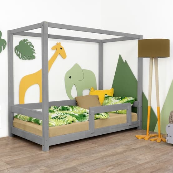 Benlemi - Talosänky Bunky suojareunalla - 120x190 cm - Luonnollinen
