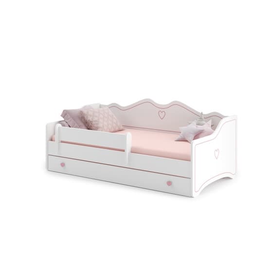 Børneseng - Emma Med madras og skuffe - 160 x 80 Pink