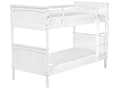Miniatyrbilde 9 av 11: Køyeseng Hvit Furu 90 x 200 cm Junior køyeseng i Tre med Trappestige Minimalistisk Skandinavisk Høy Køyeseng Oppbevaringsskuffer Barnerom