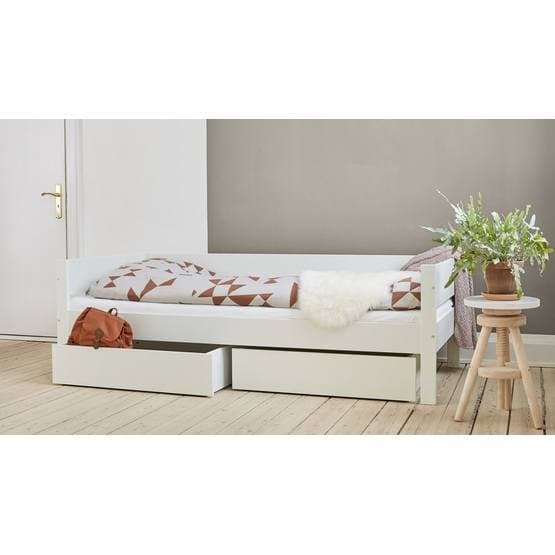 Huxie - Dagbädd Med Skyddskanter - Vit - 90x200 Cm