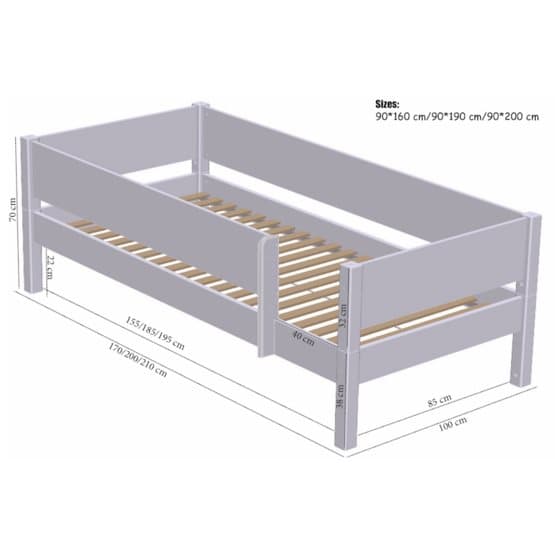 Manis-h - Saga 90x200 - Annan Färg
