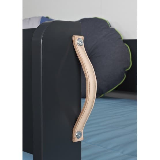 Manis-h - Gefion - Loftsäng - 90x160 - Vit Med Naturben