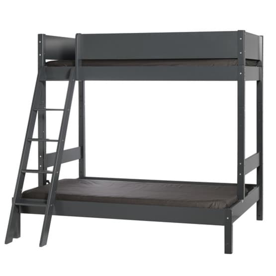 Manis-h - Vale - Familjesäng - 90x200 + 140x200 - Antracit Med Naturben