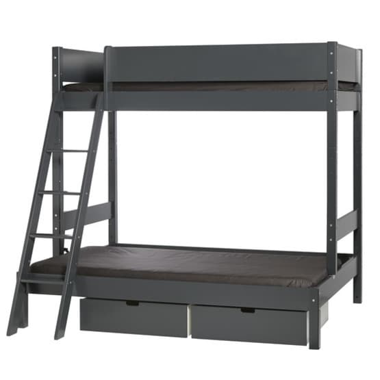 Manis-h - Vale - Familjesäng - 90x200 + 140x200 - Antracit