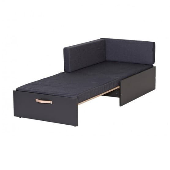 Manis-h - Fenris - Loftsäng - 90x200 - Antracit Med Naturben