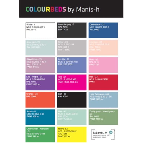Manis-h - Fenris - Loftsäng - 90x200 - Antracit Med Naturben