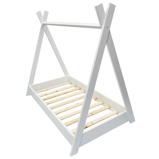 Tältsäng - Barnsäng Med Madrass 160X80 Cm - Vit