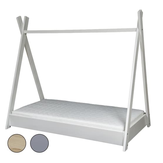 Tältsäng - Barnsäng Med Eco Madrass 160X80 - Vit