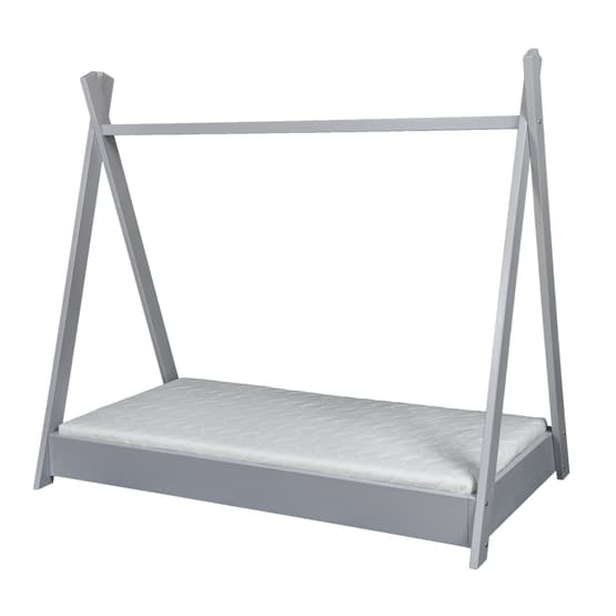 Tältsäng - Barnsäng Med Eco Madrass 160X80 - Grå