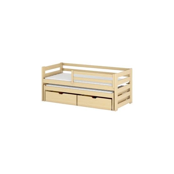 SENSO - Yhden hengen sänky lisävuoteella ja laatikoilla - 80x180 cm - Mänty