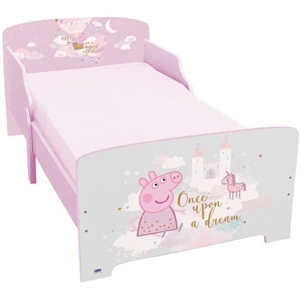 Roligt hus Peppa Pig Dream Lit med Lattes Box Spring 140 x 70 cm