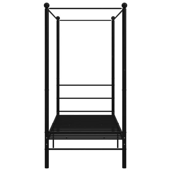 Himmelsäng Svart Metall 100X200 Cm - 1