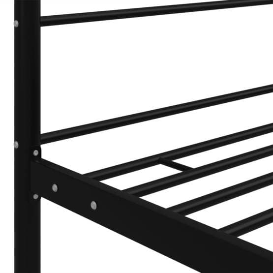 Himmelsäng Svart Metall 100X200 Cm - 1