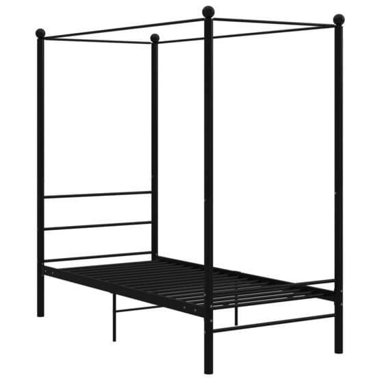 Himmelsäng Svart Metall 100X200 Cm - 1
