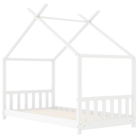 Barnsäng Vit Massiv Furu 70X140 Cm - 1