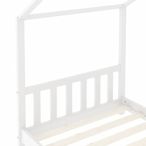 Barnsäng Vit Massiv Furu 70X140 Cm - 1
