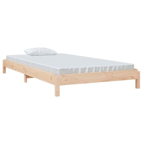 Stapelbar Säng 80X200 Cm Massivt Furuträ