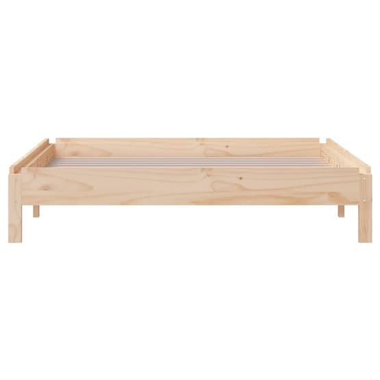 Stapelbar Säng 80X200 Cm Massivt Furuträ