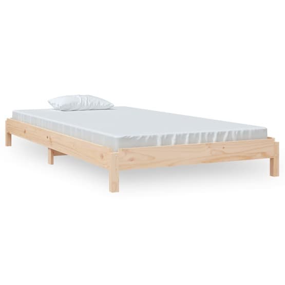 Stapelbar Säng 80X200 Cm Massivt Furuträ
