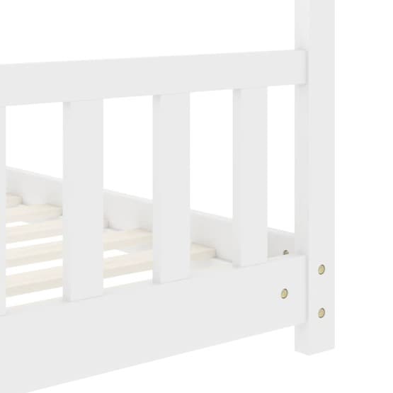 Barnsäng Vit Massiv Furu 80X160 Cm - 1