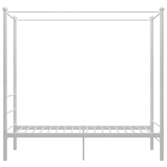 Himmelsäng Vit Metall 100X200 Cm - 1