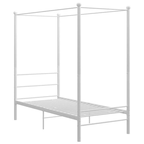 Himmelsäng Vit Metall 100X200 Cm - 1