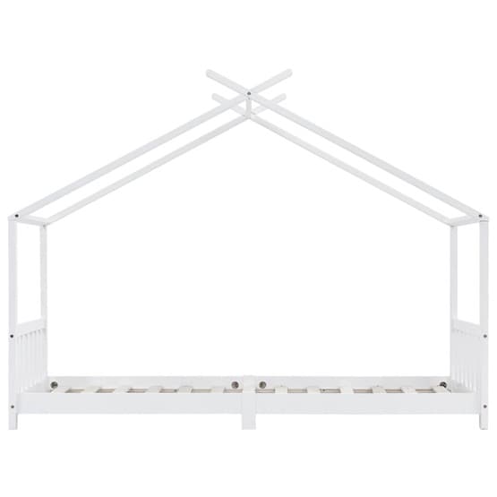 Barnsäng Vit Massiv Furu 90X200 Cm - 1