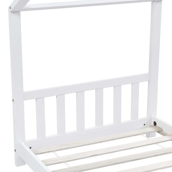 Barnsäng Vit Massiv Furu 90X200 Cm - 1