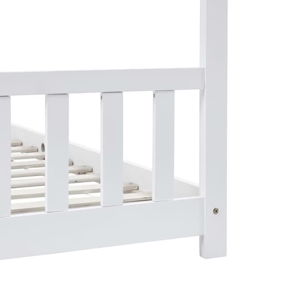 Barnsäng Vit Massiv Furu 90X200 Cm - 1
