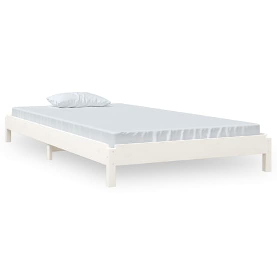 Stapelbar Säng 90X200 Cm Massivt Furuträ-1
