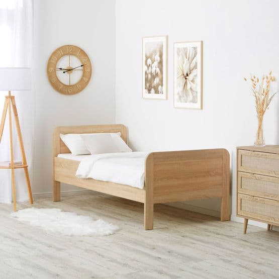 Yhden hengen sänky - Comfort-sänky 90x200 cm tammi