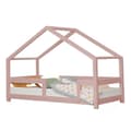 Miniatyrbild 1 av 4: Barnhyttsäng LUCKY 80 x 180 pastellrosa
