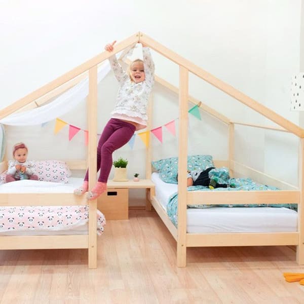 Lit cabane VILLY 2 platser 90 x 180 naturlig