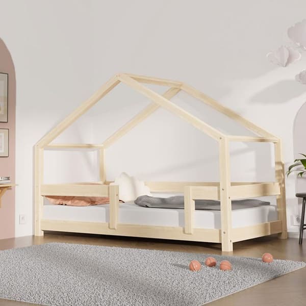 LUCKY barnhyttsäng 80 x 180 naturträ
