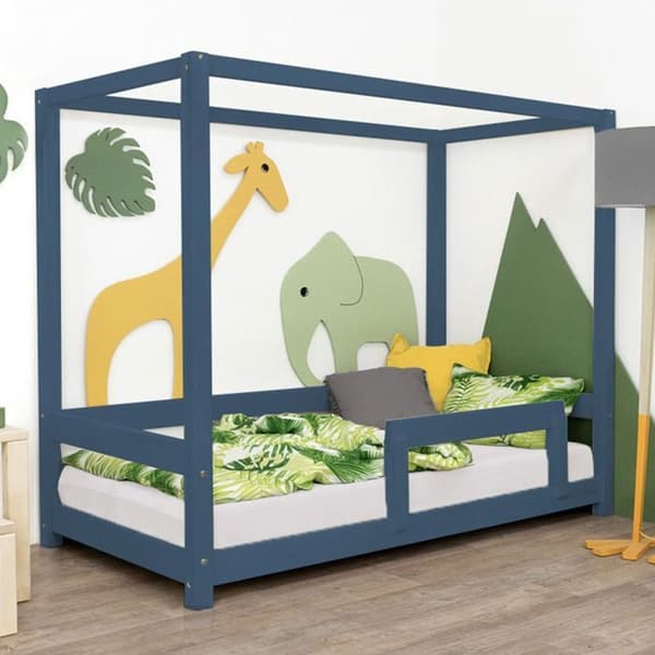 BUNKY barnhyttsäng 80 x 160 marinblå