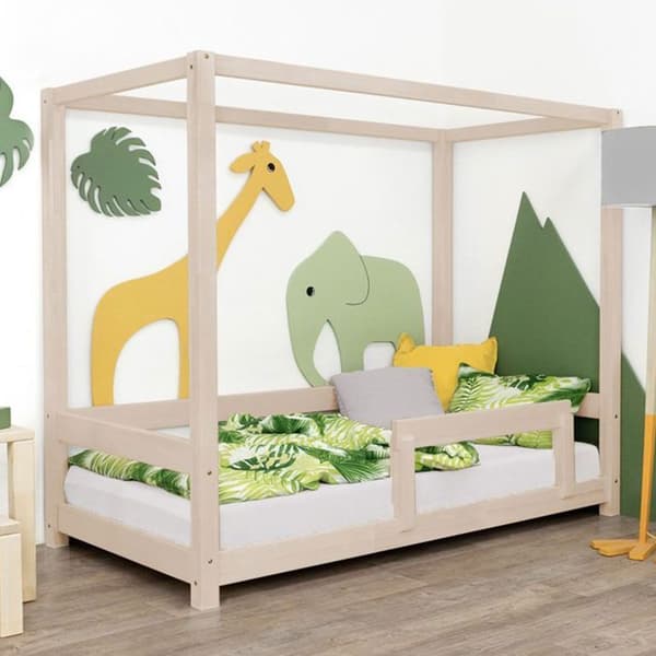 BUNKY barnhyttsäng 80 x 160 beige