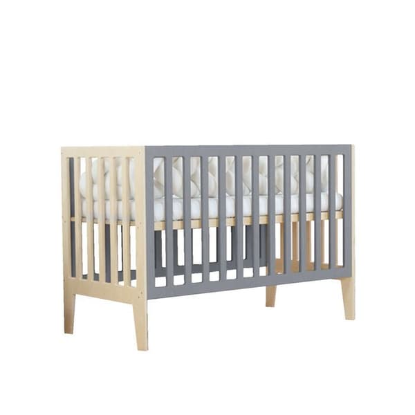 KIPPY babysäng 60 x 120 lackad och grå